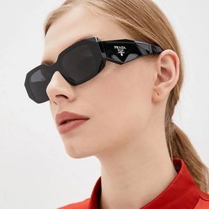 Prada PR 17WS Black Unisex Sunglasses